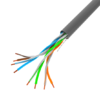 Lanberg Cat.5e U/UTP rézzel bevont (CCA) fali kábel 305m, AWG24, PVC, 100Mhz, Fca, szürke - 0. kép
