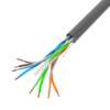 Lanberg Cat.6 U/UTP rézzel bevont (CCA)  fali kábel, 305m, AWG 23, 250Mhz, Fca, szürke - 0. kép