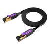 Fekete Vention ICABF Lapos Hálózati Kábel UTP CAT7 RJ45 Ethernet 10Gbps 1m - 0. kép