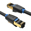 CAT8 SFTP RJ45 Ethernet Hálózati Kábel 40Gbps 1m Fekete - 0. kép