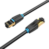 CAT8 SFTP RJ45 Ethernet Hálózati Kábel 40Gbps 1m Fekete - 1. kép