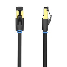 CAT8 SFTP RJ45 Ethernet Hálózati Kábel 40Gbps 1m Fekete