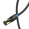 CAT8 SFTP RJ45 Ethernet Hálózati Kábel 40Gbps 1m Fekete - 2. kép