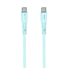 Type-C FORCELL F-ENERGY C347 kábel Type C - Type C QC4.0 PD 5A 100W Szilikon 1 m kék - 2. kép