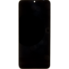 LCD Kijelző + Érintő Egység + Előlapi Borítás Honor X7a Fekete (Szervizcsomag)