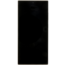LCD kijelző + Érintőpanel + Előlap Samsung S918 Galaxy S23 Ultra Phantom Black (Szerviz csomag),