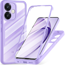  Oppo A40 4G / A60 5G Techsuit ColorVerse 360 Series + Képernyővédő - Lila tok