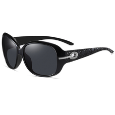 Polarized PC Napszemüveg Techsuit - UV Védelem - Fekete / Szürke
