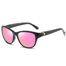 Női Techsuit - UV-védelmet nyújtó polarizált napszemüveg (A572) - PC - Fekete / Pink Tükrös
