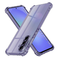 Samsung Galaxy A36 5G Techsuit - Shockproof Clear Silicone - Smoke Black. tok