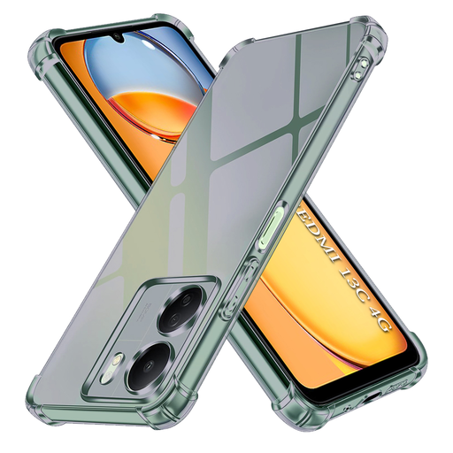 Xiaomi Redmi 13C 4G / Poco C65 Smoke Black Techsuit - Shockproof Clear Silicone tok Xiaomi Redmi 13C 4G / Poco C65 Smoke Black Techsuit - Shockproof Clear Silicone tok