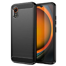 Samsung Galaxy Xcover7 Techsuit Carbon Silicone - Fekete tok