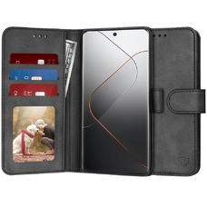 Xiaomi 14 Pro Techsuit Diary Book - Fekete tok