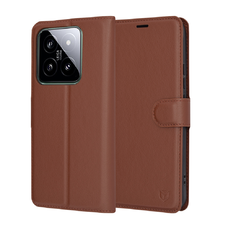 Xiaomi 14 Barna Techsuit - Leather Folio tok