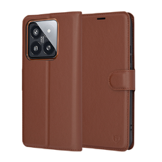 Xiaomi 14 Pro Techsuit Leather Folio Barna tok