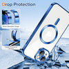 iPhone 14 Deep Blue Techsuit Luxury Crystal MagSafe tok - 1. kép