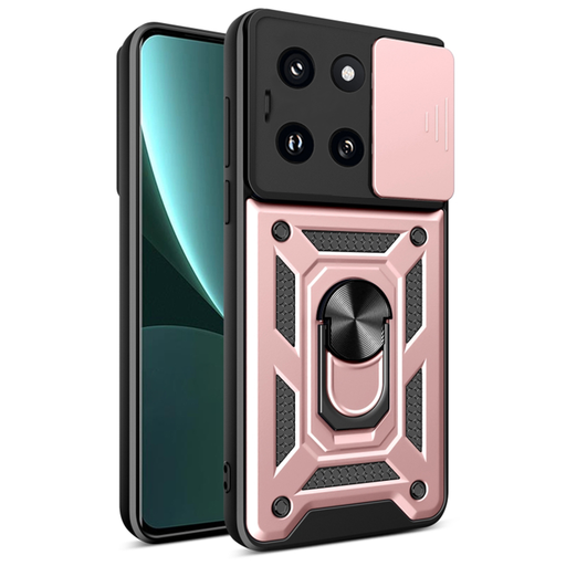 Xiaomi 14 Rose Gold Techsuit CamShield Series tok Xiaomi 14 Rose Gold Techsuit CamShield Series tok
