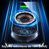 iPhone 13/12 mágneses vezeték nélküli töltő autós tartó 15W fekete - 3. kép