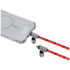 Univerzális telefon nyakpánt 2 az 1-ben Skinarma Dyno Ve USB-C/USB-C piros - 1. kép