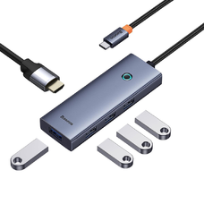 Baseus Docking Station UltraJoy Type-C to HDMI, 4 x USB, 4K@30Hz - Space Grey (B00052809813-00)