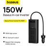 Baseus Power Inverter Pro (CGNB020101) USB, 2x Type-C, 220V CN/US/EU dugó, 150W, Fekete - 3. kép