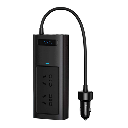 Baseus Power Inverter Pro (CGNB020101) USB, 2x Type-C, 220V CN/US/EU dugó, 150W, Fekete