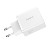 Wall Charger Baseus GaN 2x USB, Type-C, Gyors töltés, 30W - Fehér - 1. kép