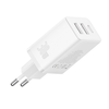 Wall Charger Baseus GaN 2x USB, Type-C, Gyors töltés, 30W - Fehér - 2. kép