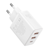 Wall Charger Baseus GaN 2x USB, Type-C, Gyors töltés, 30W - Fehér - 3. kép