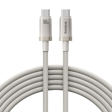USB-C to Type-C, 100W, Gyors töltés, 480Mbps, 2m - Galaxy Titanium Gold Baseus Data Cable Titanium (P10378100G21-01)