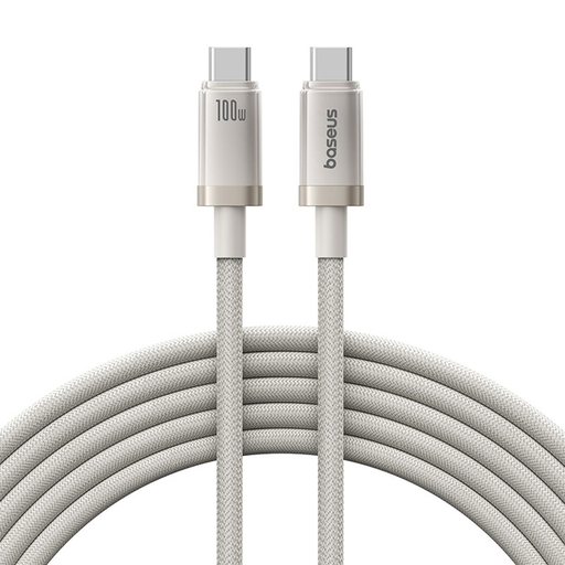 USB-C to Type-C, 100W, Gyors töltés, 480Mbps, 2m - Galaxy Titanium Gold Baseus Data Cable Titanium (P10378100G21-01)
