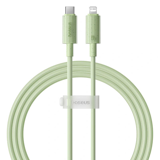 Data Cable Habitat Series Type-C to Lightning, Gyors töltés, 20W, 480Mbps, 2m - Természetes Zöld Baseus