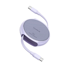 Data Cable Pathfinder Series Type-C to Type-C, 100W, 1m, Retractable - Nebula Purple Baseus