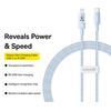 USB-C to Lightning Gyors Töltőkábel Baseus - Data Cable Gem (P10373001311-00) 20W, 1m - Galaxy Kék - 0. kép