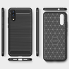 Huawei P20 Techsuit - Carbon Silicone - Fekete tok - 1. kép