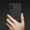 Huawei P20 Techsuit - Carbon Silicone - Fekete tok - 4. kép