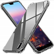 Huawei P20 Techsuit - Shockproof Áttetsző Szilikon - Átlátszó tok