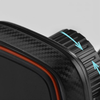 Autós tartó Techsuit MagGrip (S4) - Biztonságos mágneses tartás légkondicionáló rácshoz, 360°-os forgatás, fémlemezekkel - Fekete/Piros. - 4. kép