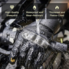 Motorkerékpár / ATV / Robogó - Techsuit Érintőkijelzős Kesztyűk (OG106) - Juhbőr, Vízálló, Méret L - Fekete - 2. kép
