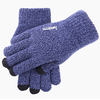 iWarm - Érintőképernyős Kesztyűk (ST0018) - Prémium Gyapjú, csúszásmentes részletekkel, 23 cm-es méret - Kék - 1. kép
