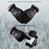 Touchscreen Gloves Techsuit - Fekete, Puha és Meleg PU Anyagú, Egyméretű kesztyű (OG101) - 4. kép