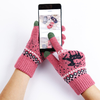 Érintőképernyős Kesztyűk Techsuit Raindeer (ST0002) - Gyapjú - Sötét Rózsaszín - 2. kép