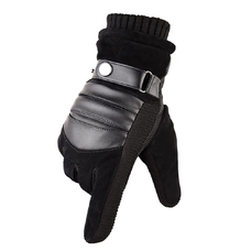 Érintőképernyős kesztyű (OG101) - Techsuit - PU, Puha és Meleg, Egy méret - Szürke