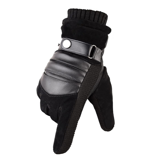 Érintőképernyős kesztyű (OG101) - Techsuit - PU, Puha és Meleg, Egy méret - Szürke