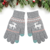 Techsuit Érintőképernyős Kesztyűk Raindeer (ST0002) - Gyapjú - Szürke - 4. kép