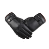 Érintőképernyős kesztyű Techsuit (OG102) - PU, Elegáns design, Szélálló, Egy méret - Fekete - 0. kép