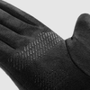 Érintőképernyős kesztyű Techsuit - Suede (ST0009) - PU bőr, plüss bélés - Fekete - 4. kép