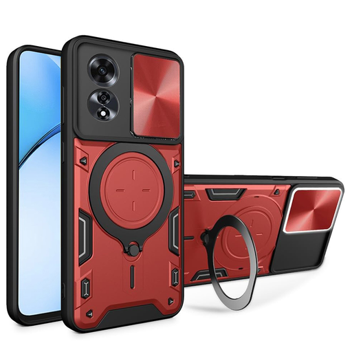 Oppo A60 4G Techsuit - CamGuard Pro - Red tok