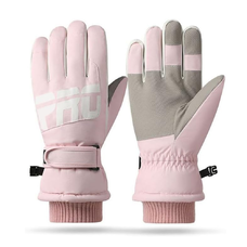 Síeléshez Kesztyűk Techsuit - Touchscreen Gloves Pro (OG104) - Vízálló, Méret M - Rózsaszín