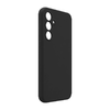 Samsung Galaxy A36 5G tok Soft Silicone tok Fekete PONTOS KAMERA KIVÁGÁS - 1. kép
